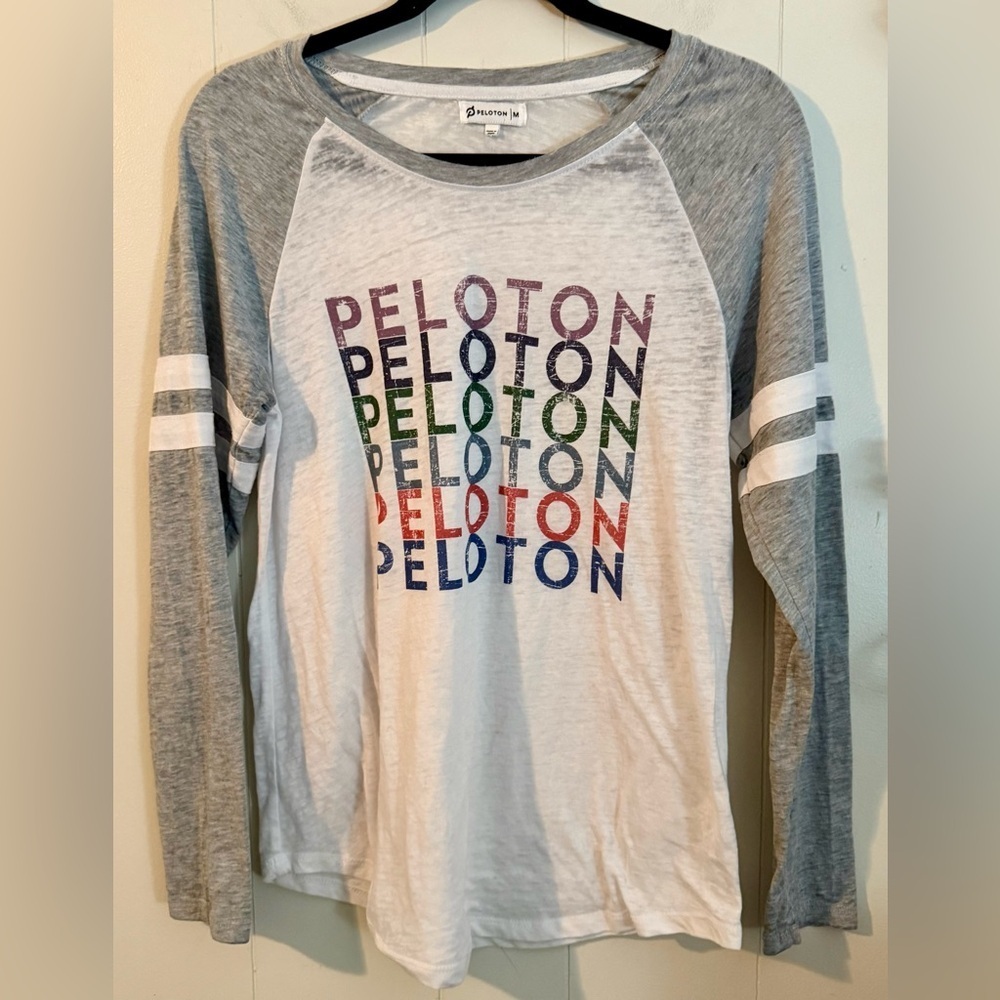 Peloton Raglan Baseball Tee, Size M - Picture 3 of 8